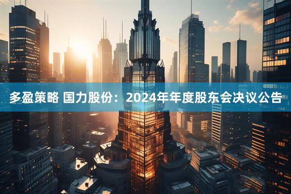 多盈策略 国力股份：2024年年度股东会决议公告